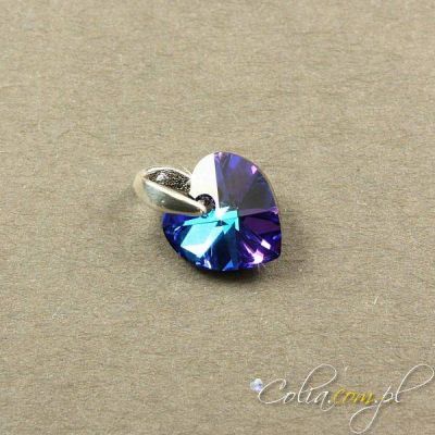 Zawieszka Swarovski Elements serce heliotrope 10