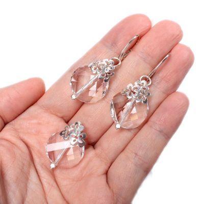 Komplet Swarovski Elements twisted bead crystal