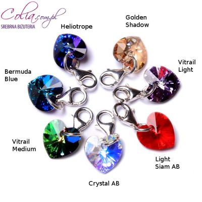 Charms Swarovski Elements serduszko 10