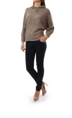 -25% SALE Ciepły sweter z kapturem kardigan