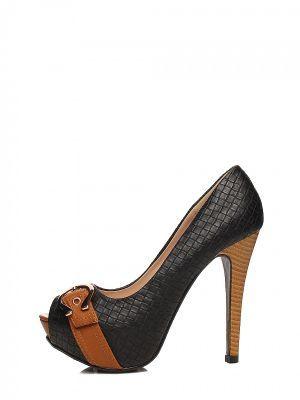 Czółenka Model GH102 Black/Camel