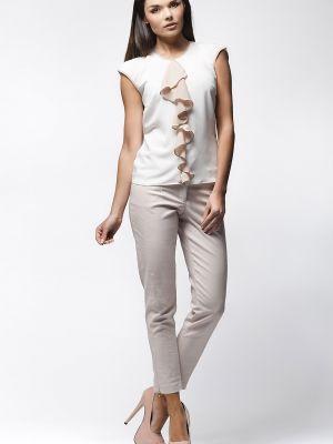 Bluzka Model A25 EcruBeige