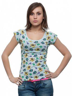 T-shirt Damski Model H-37-026 BLUE