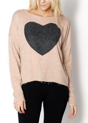 Oversize serce bluzka