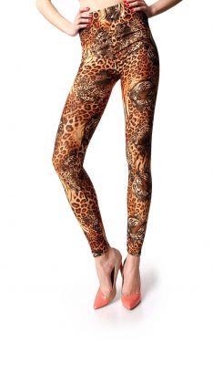 Legginsy wzory panterka tygrys