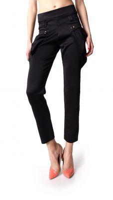 -20% SALE Czarne dresy spodnie kieszenie