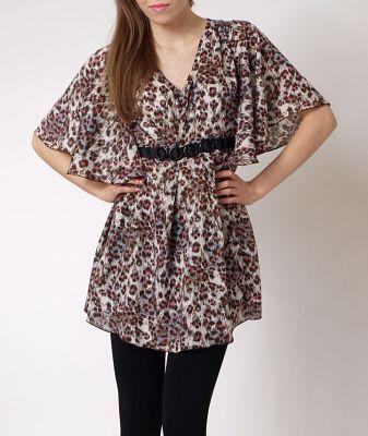 OSTATNIE SZTUKI -20% SALE Lekka bluzka panterka sukienka tunika