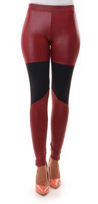 -20% SALE Połysk kontrastowe wstawki legginsy