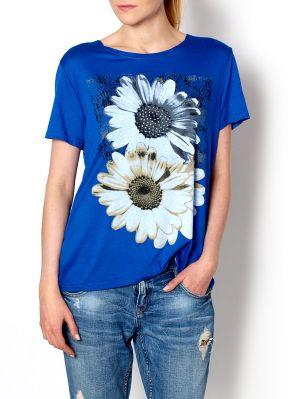 -40% SALE Bluzka z nadrukiem w kwiaty
