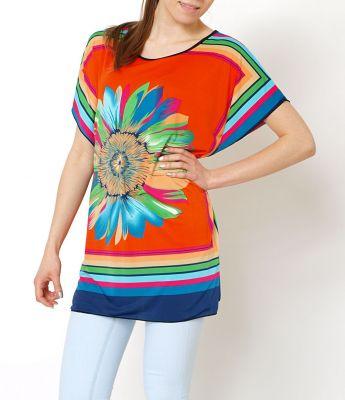 -20% SALE Floral bluzka kwiat folk tunika