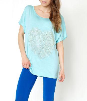 -20% SALE Luźna bluzka do legginsów serce