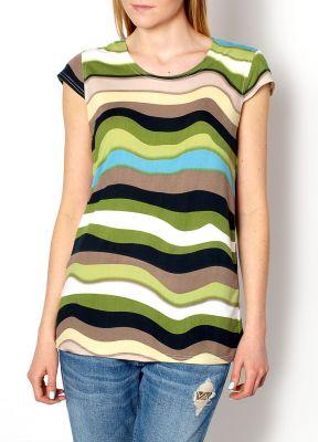 SALE T-shirt w kolorowe paski