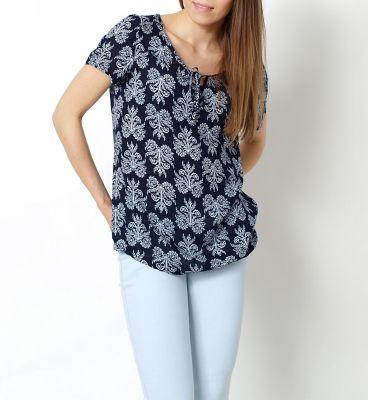 -30% SALE Vintage lekka bluzka retro wzory