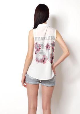 SUPER SALE Bluzka koszula boyfriend print