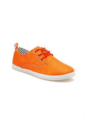 Tenisówki sznurowane orange