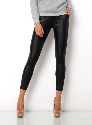 OSTATNIE SZTUKI -20% SALE Legginsy a'la skóra połysk