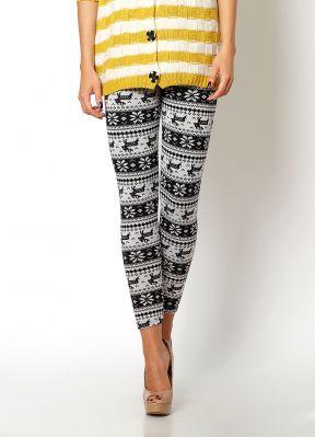 -20% SALE Ocieplane polarem legginsy skandynawskie