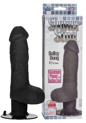 Dildo z wibracjami Shower Stud Ballsy Dong Black