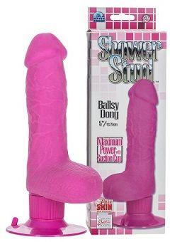 Dildo z wibracjami Shower Stud Ballsy Dong Pink