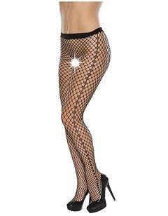 Rajstopy sexi Fishnet Tights Black