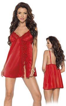 Sexi koszulka Satin Dress Red