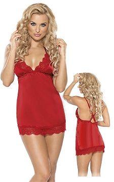 Sexi koszulka Satin Dress Red