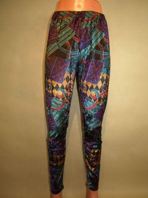 Welurowe legginsy vintage